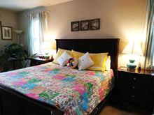Load image into Gallery viewer, Cotton Patchwork Kantha Bedspread
