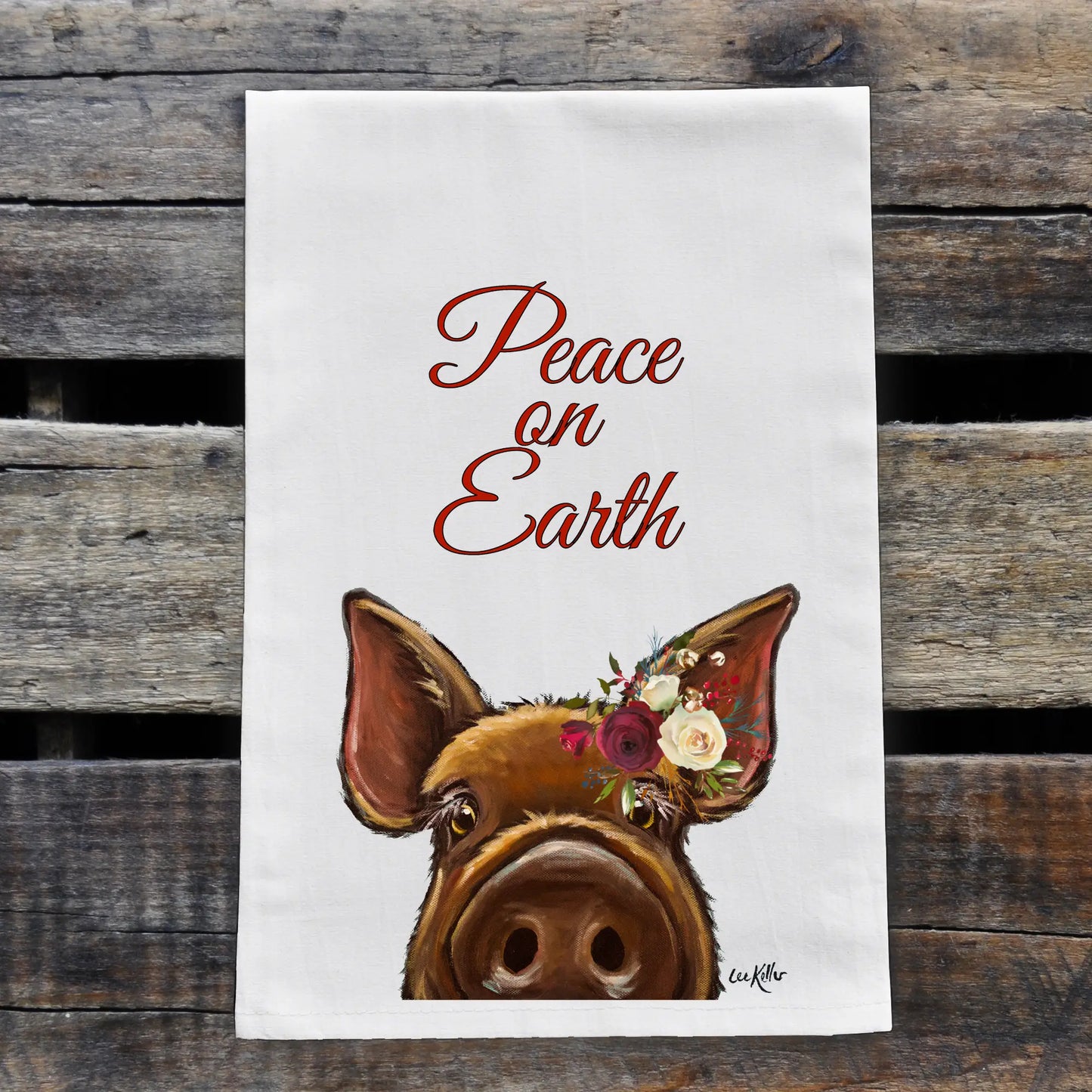 Animal Farmhouse Flour Tea Towel - Holiday