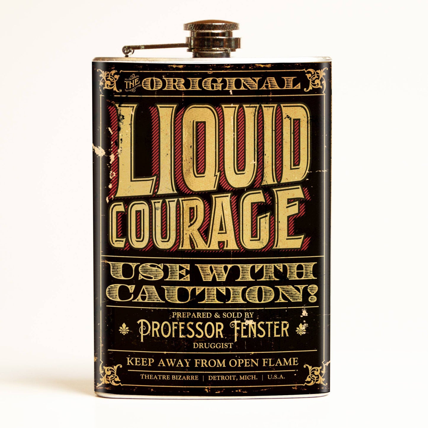 Theatre Bizarre Liquid Courage Flask