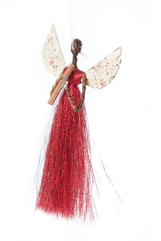 Banana Fiber & Thread Angel Ornament