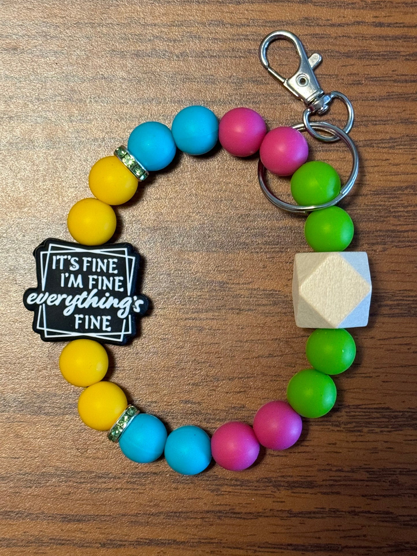 It’s fine I’m fine everything‘s fine wristlet
