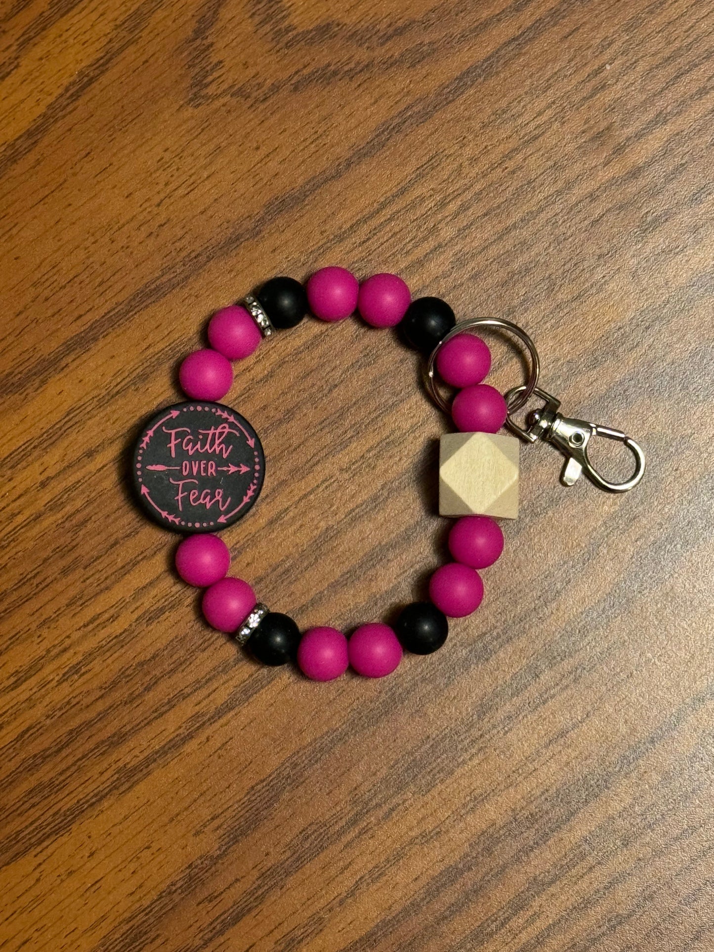 Faith over Fear wristlet