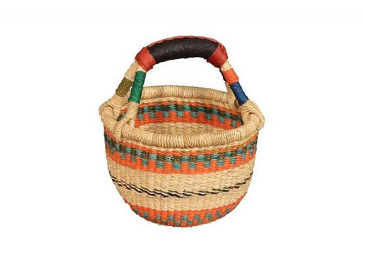 G-149A Mini Basket w/ Leather Handle