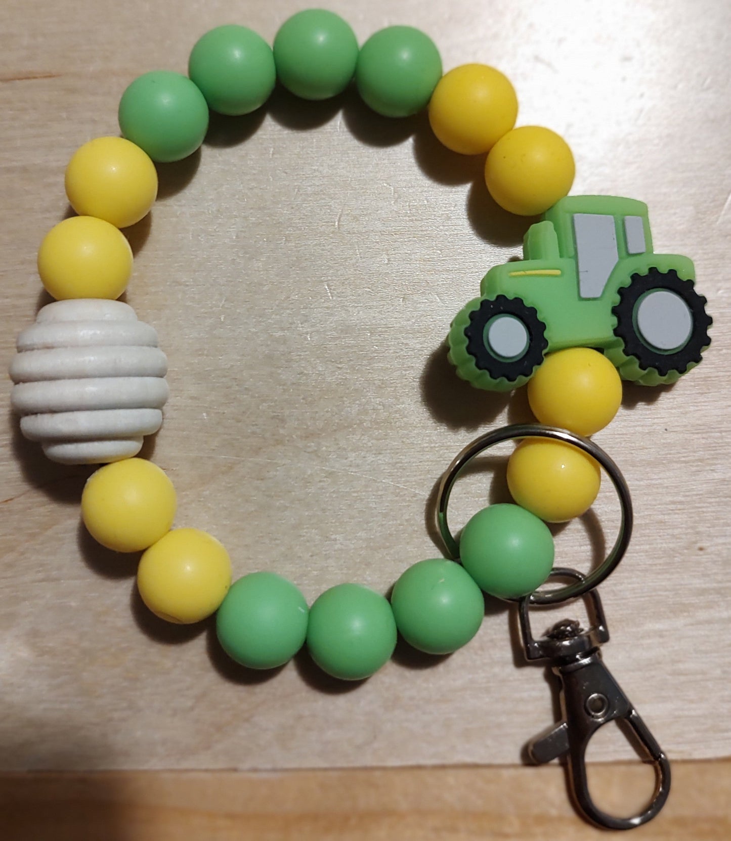 Green tractor π Wristlet