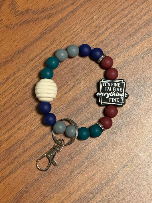 It’s fine I’m fine everything‘s fine wristlet