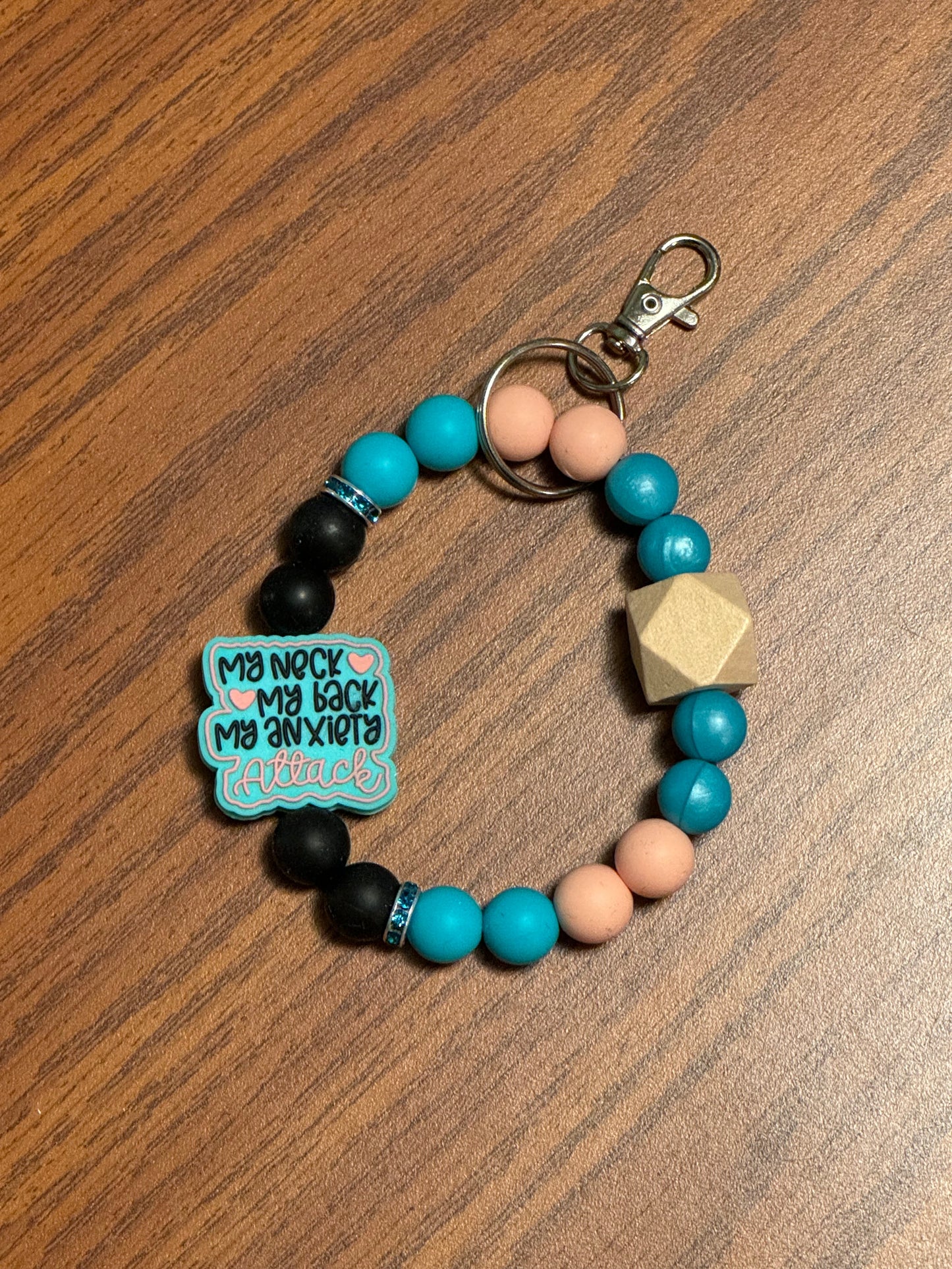 My neck, my back, my anxiety attack wristlet