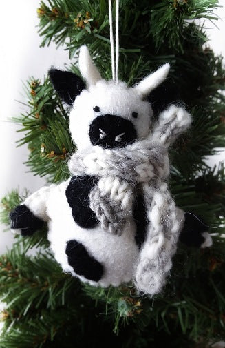 Felt Farm Animal Ornament