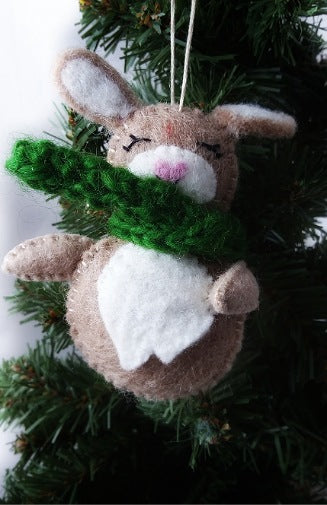 Felt Farm Animal Ornament