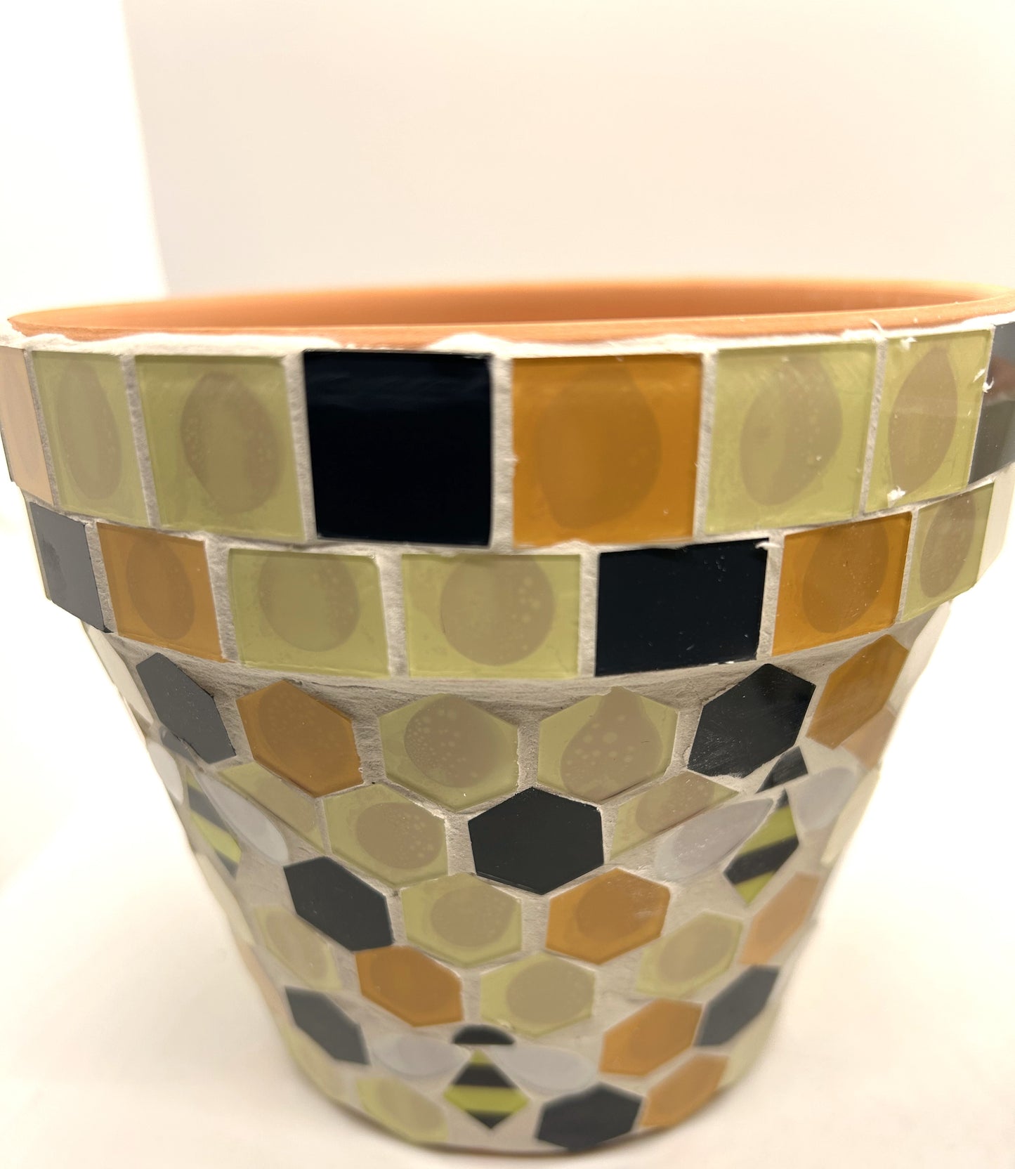 Planter, Honeycomb Mosaic Large