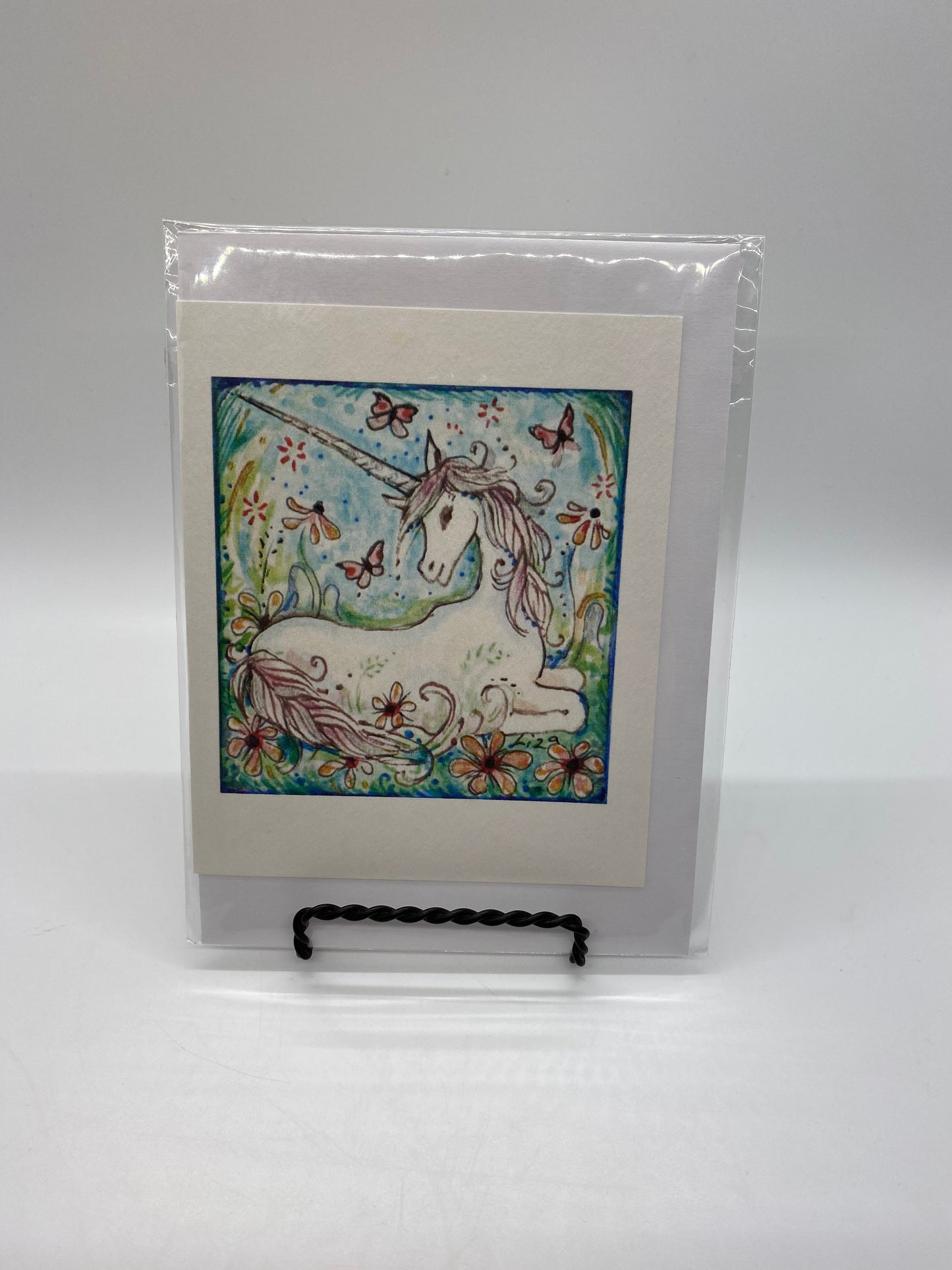 Liza Paizis 'Little Unicorn' Card