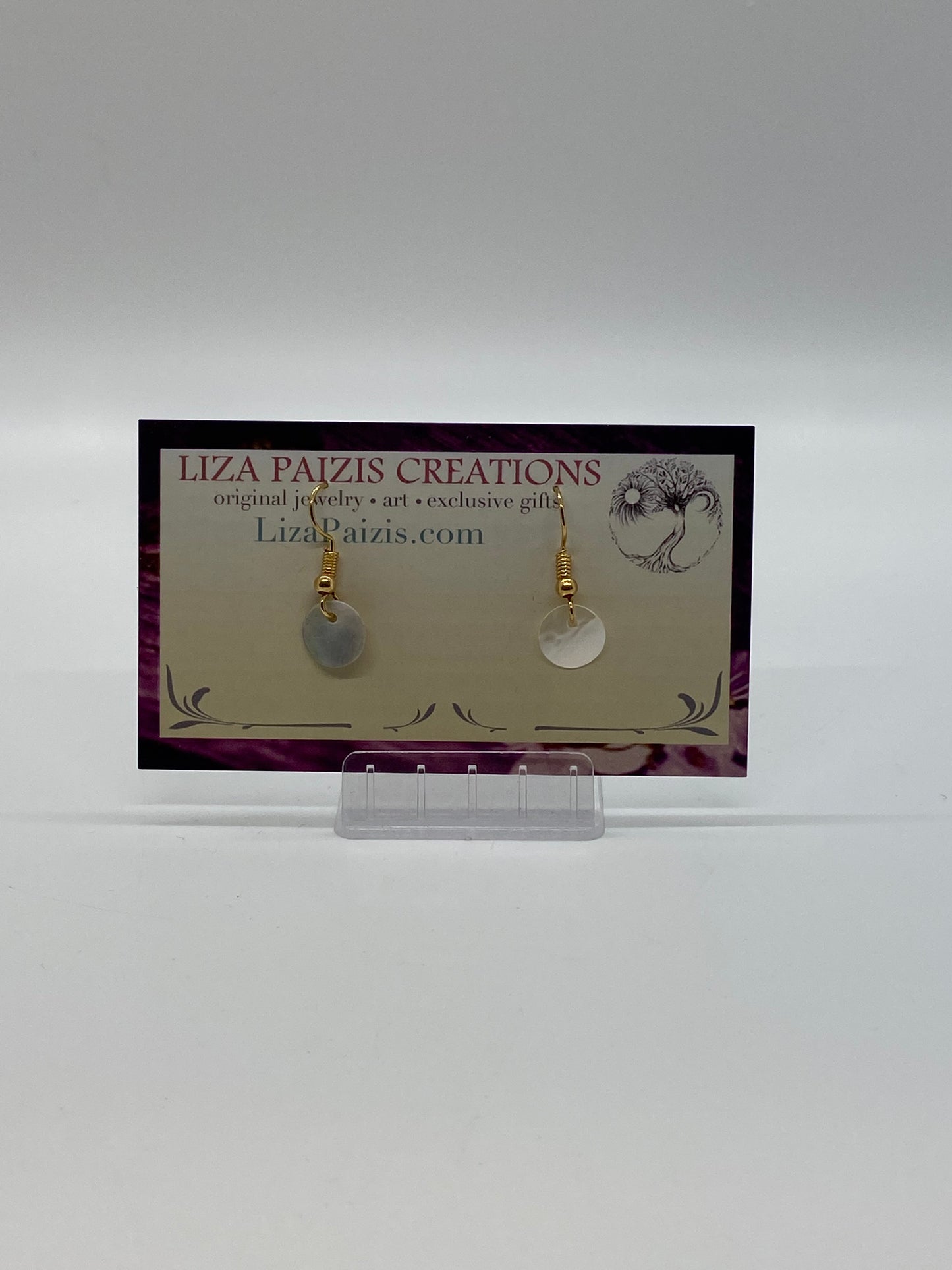 Liza Paizis Mother of Pearl Earrings