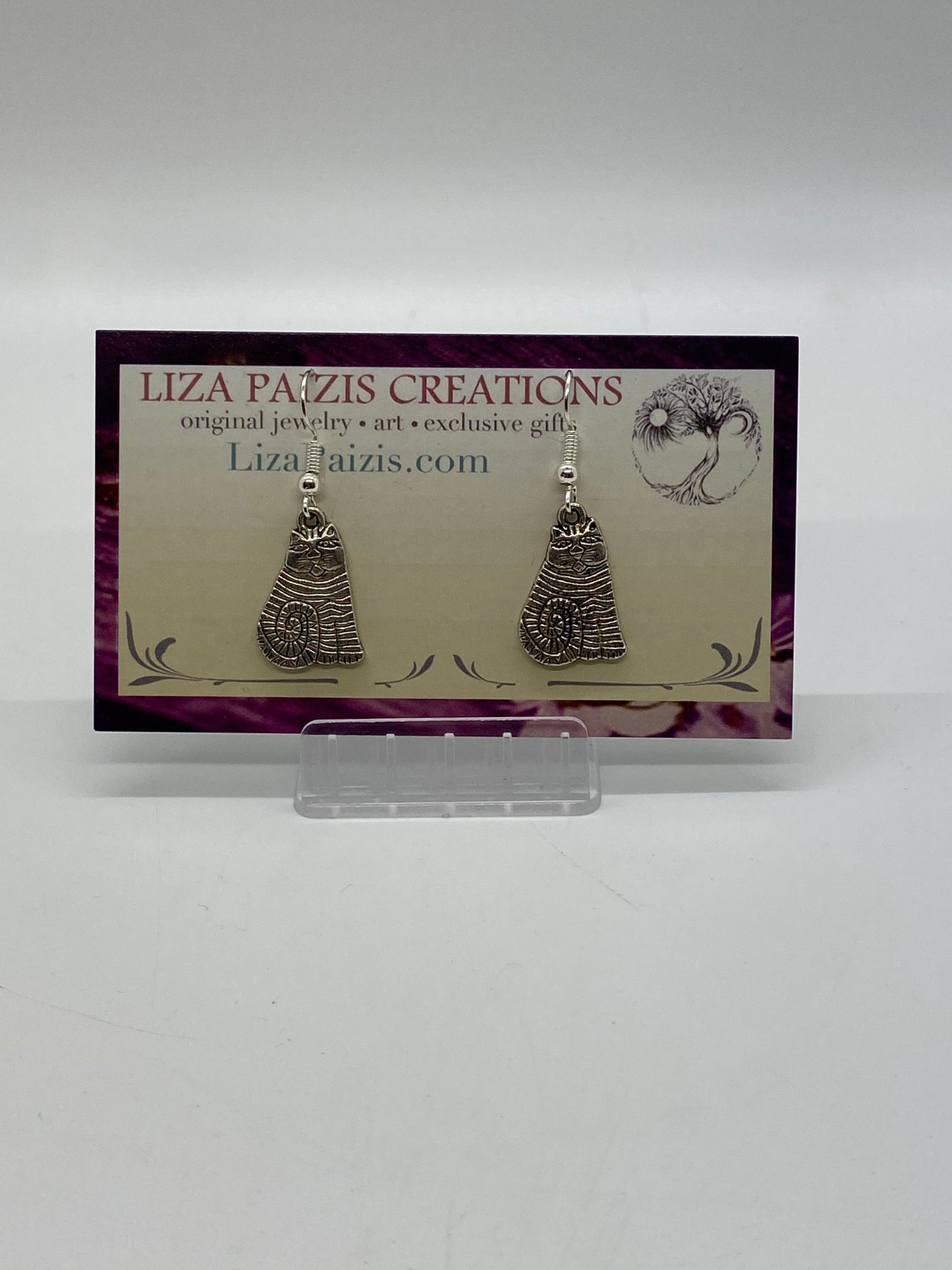 Liza Paizis Cat Earrings