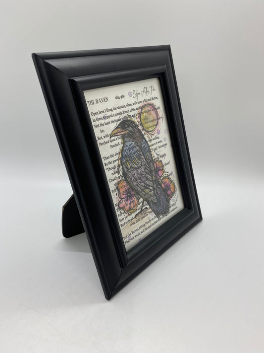 Liza Paizis The Raven Monotype Print