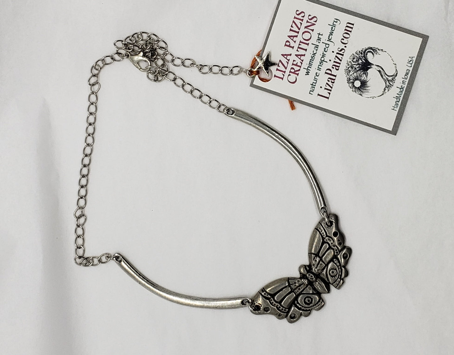 Liza Paizis Butterfly Choker Necklace