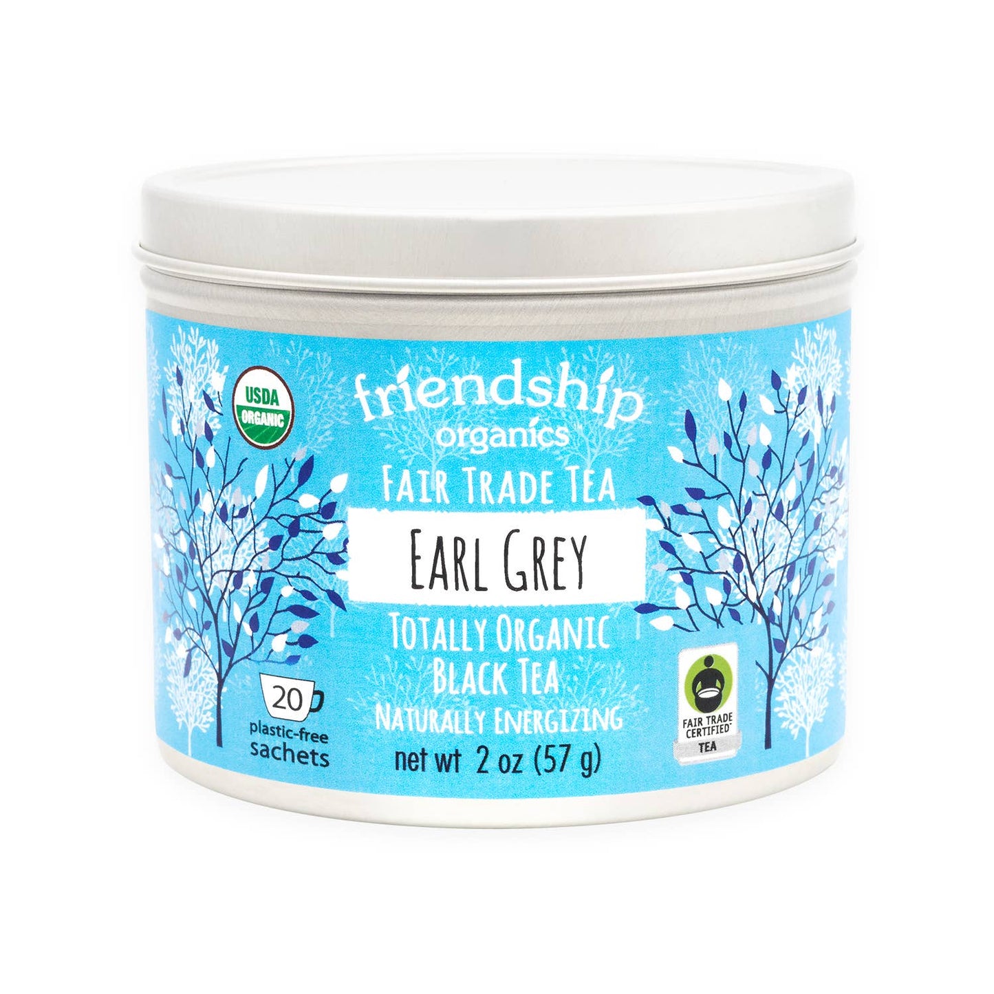 Earl Grey Black Tea, Organic and Fair Trade Certified Tin