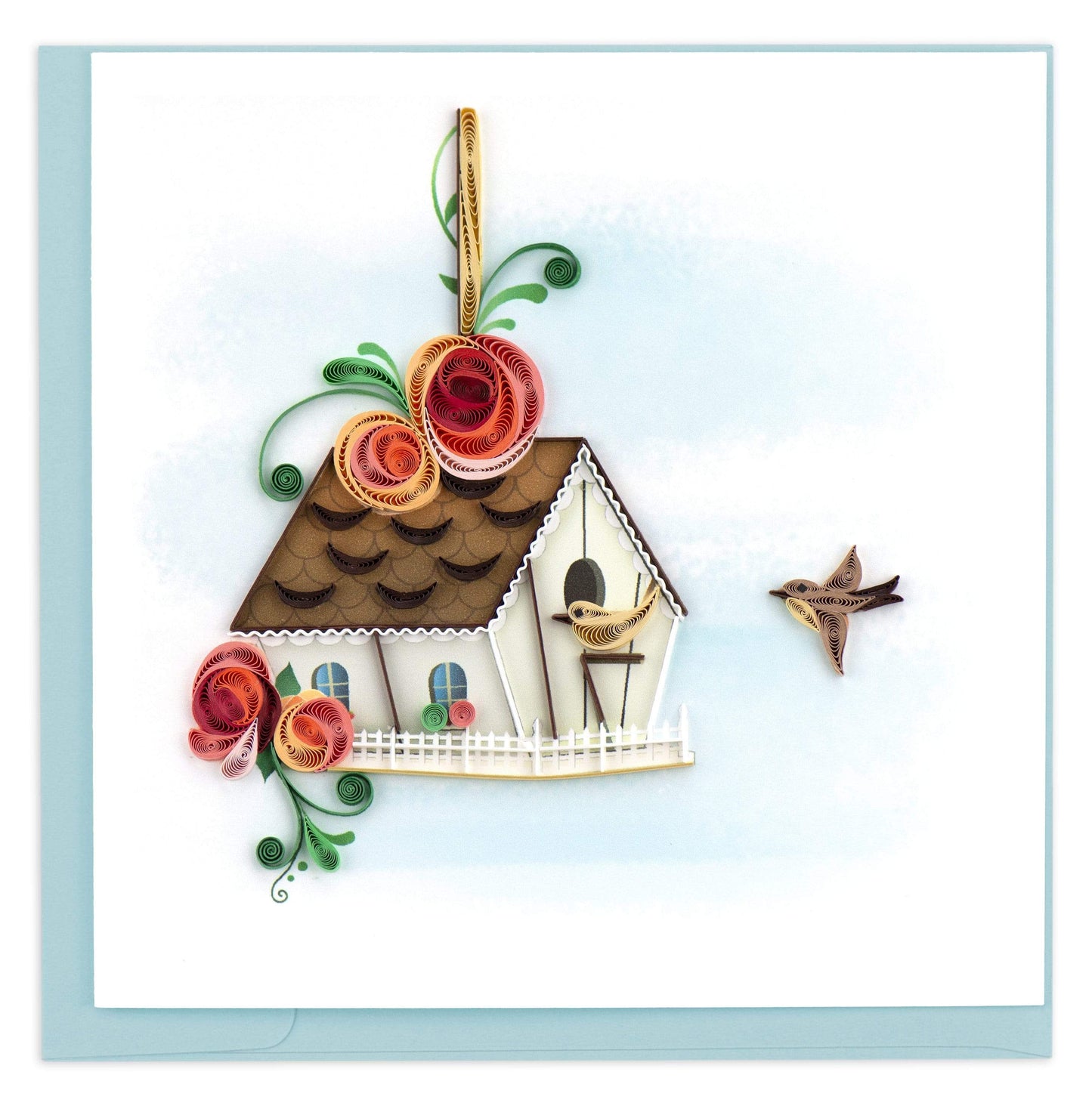 Quilled Birdhouse Greeting Card
