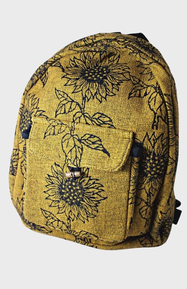 Backpack Small Cotton Blockprinted