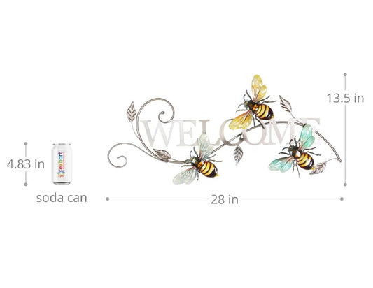 Welcome Sign with Bees