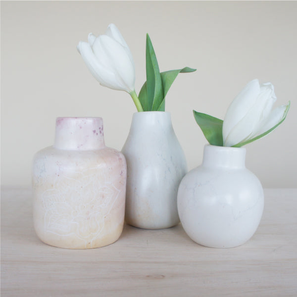 Natural Soapstone Vases