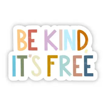 Be Kind Its Positivity Lettering Sticker