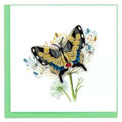 Quilled Swallowtail Butterfly Greeting Card