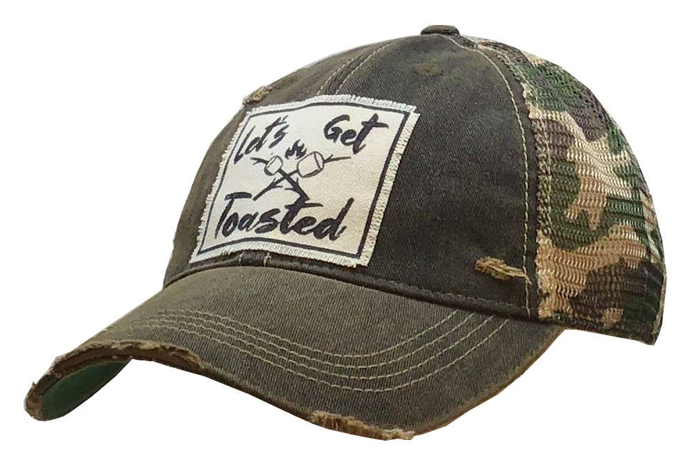 Let's Get Toasted Distressed Cap Unisex