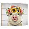 Pig Paisley Sunflowers Pallet