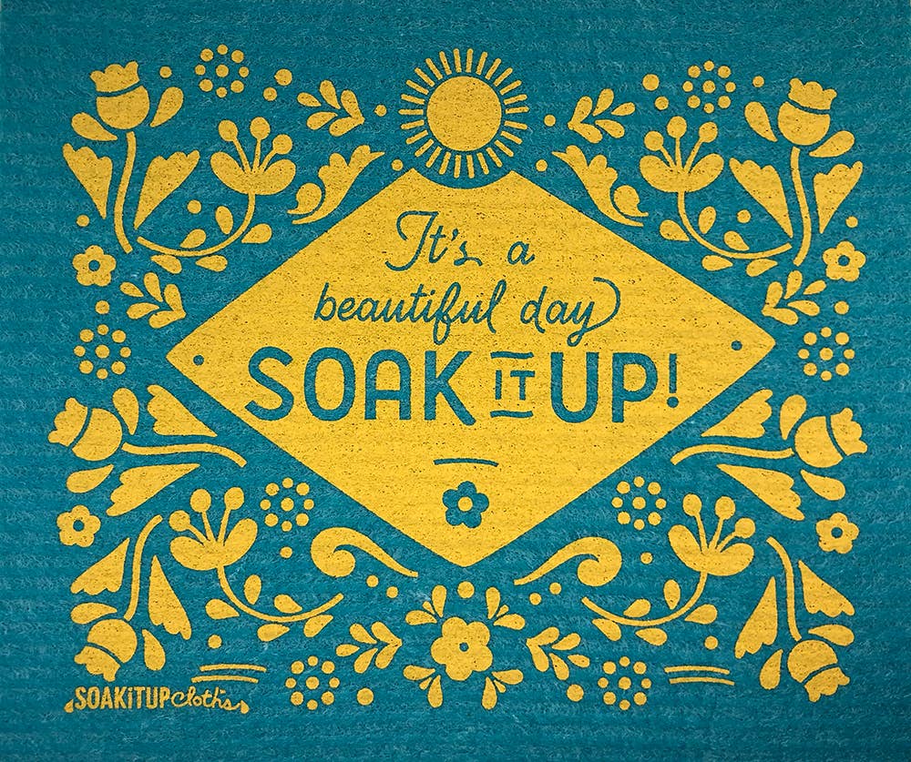 Dishcloth Beautiful Day Soak it up Teal
