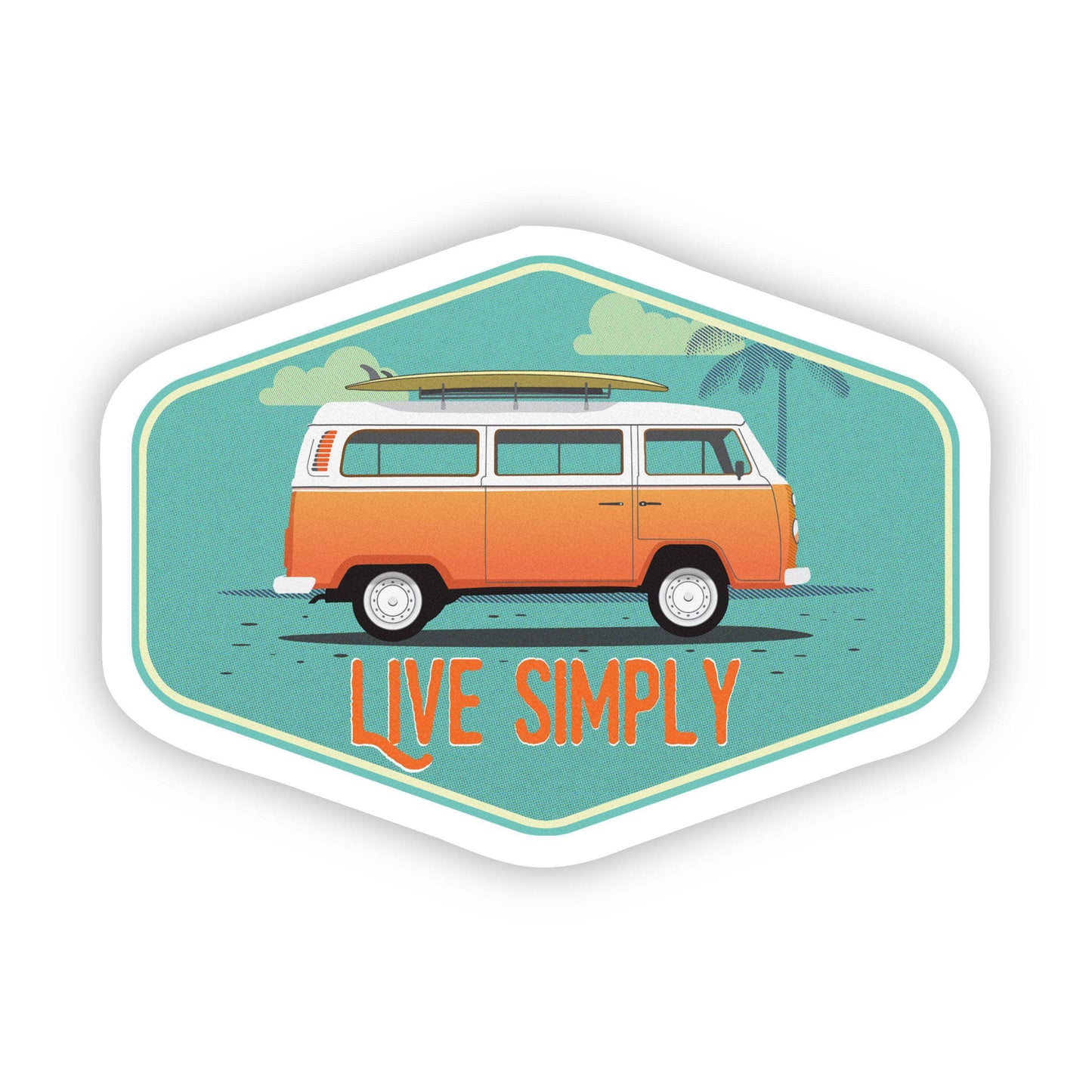 Live Simply Van Sticker