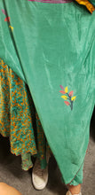 Load image into Gallery viewer, Two Tier Reversible Recycled Sari Wrap Skirt
