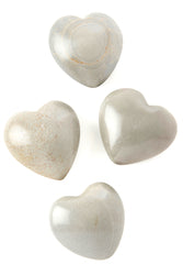 Natural Gray Soapstone Hearts