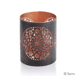 Mandala Iron Lantern