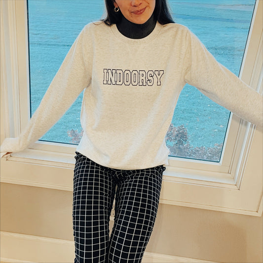 Indoorsy Oat Heather Crew