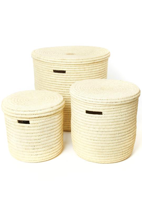 All Natural Gingerbread Tree Doum Palm Hamper Basket