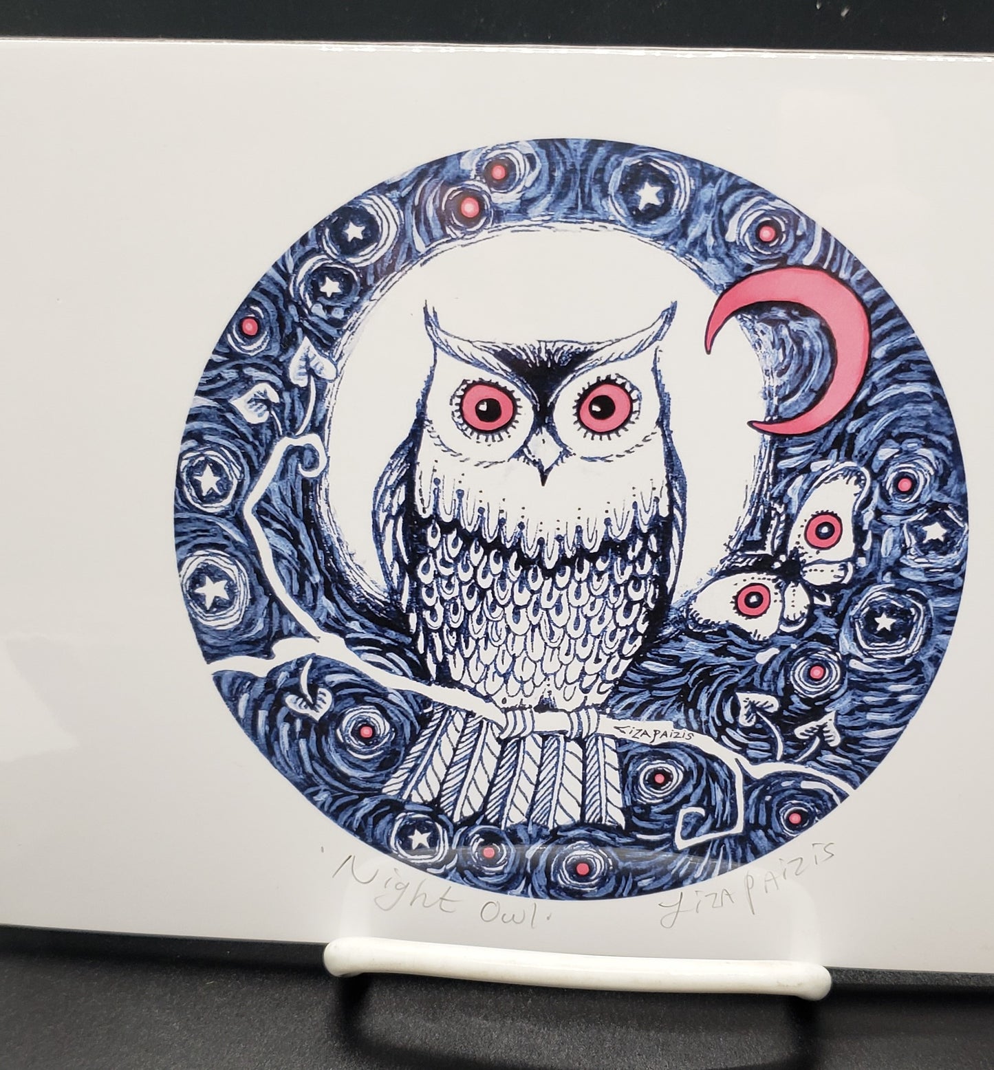 Liza Paizis 'Night Owl' Print