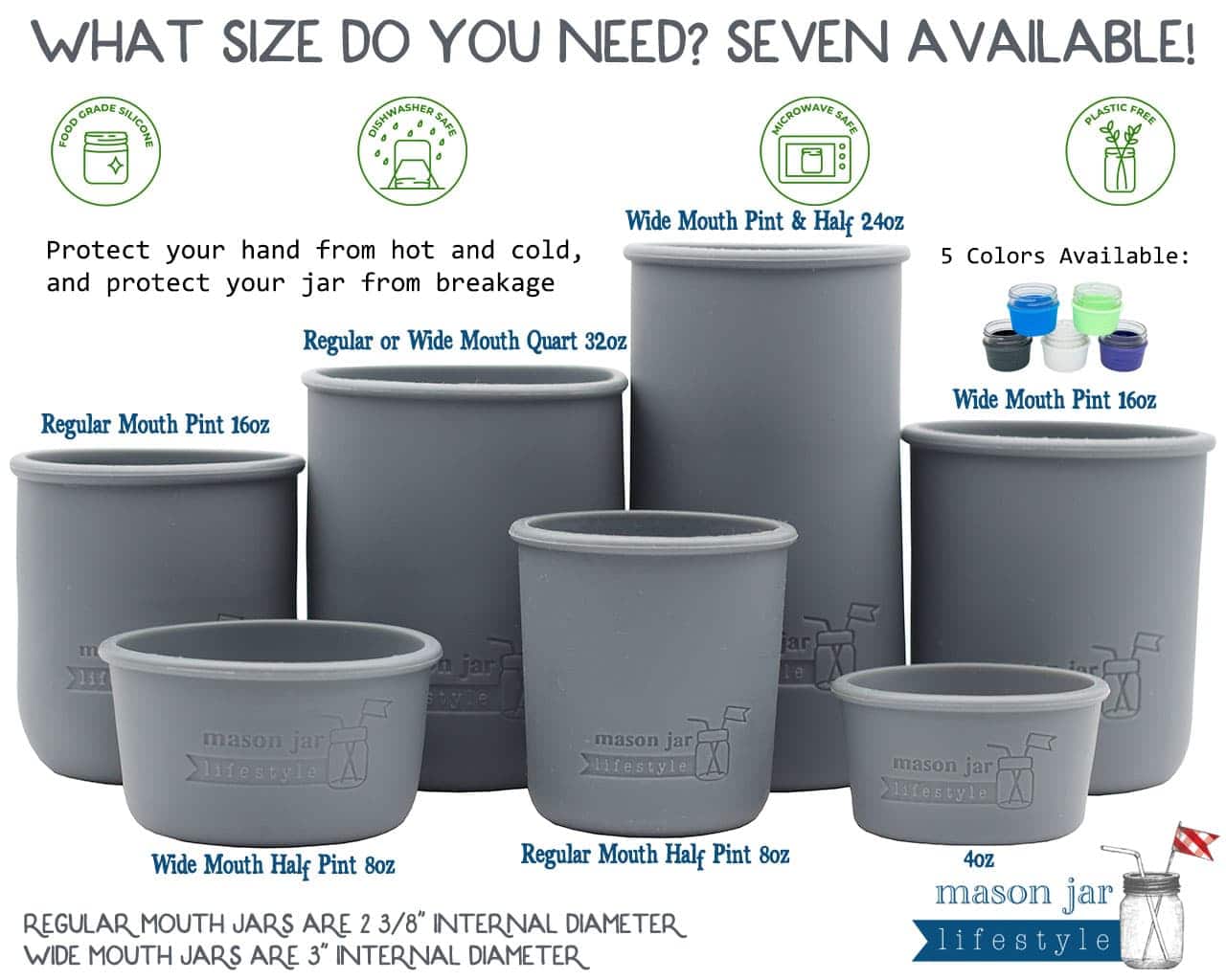 Silicone Jar Sleeve - Quart