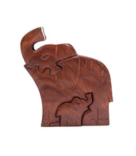Load image into Gallery viewer, Mama Elephant Puzzle Box
