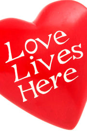 Love Lives Here Soapstone Heart Keepsake