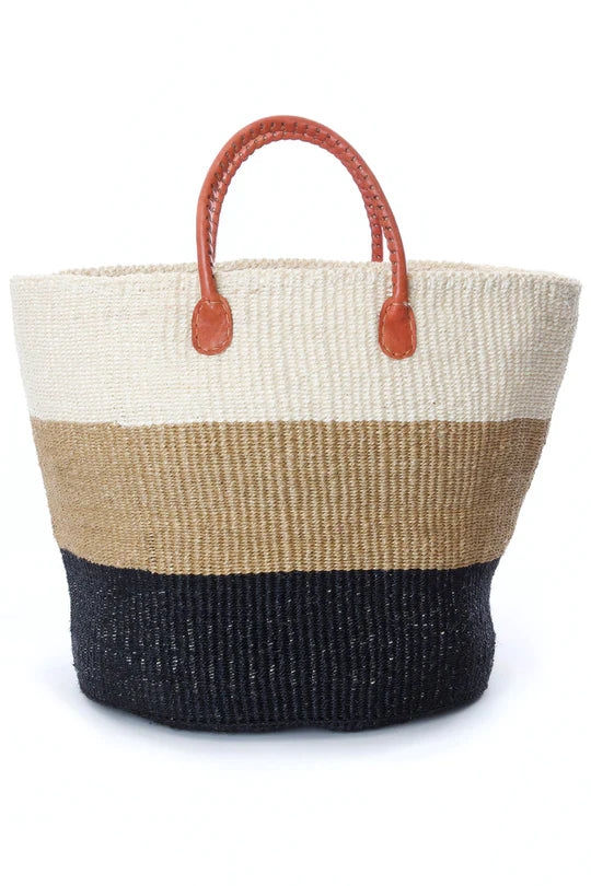 Strata Tote with Leather Handles