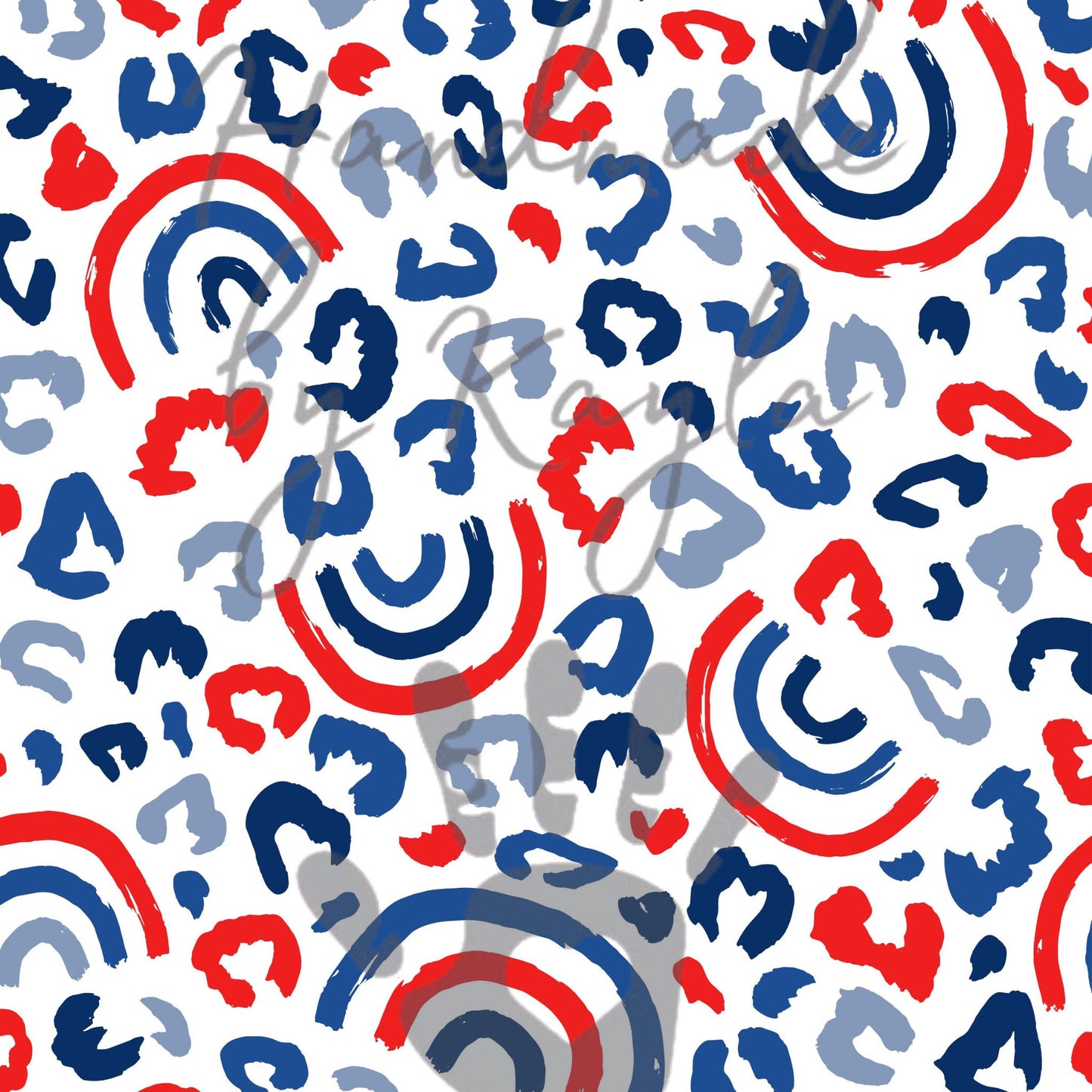 Red, White, and Blue Cheetah Headband