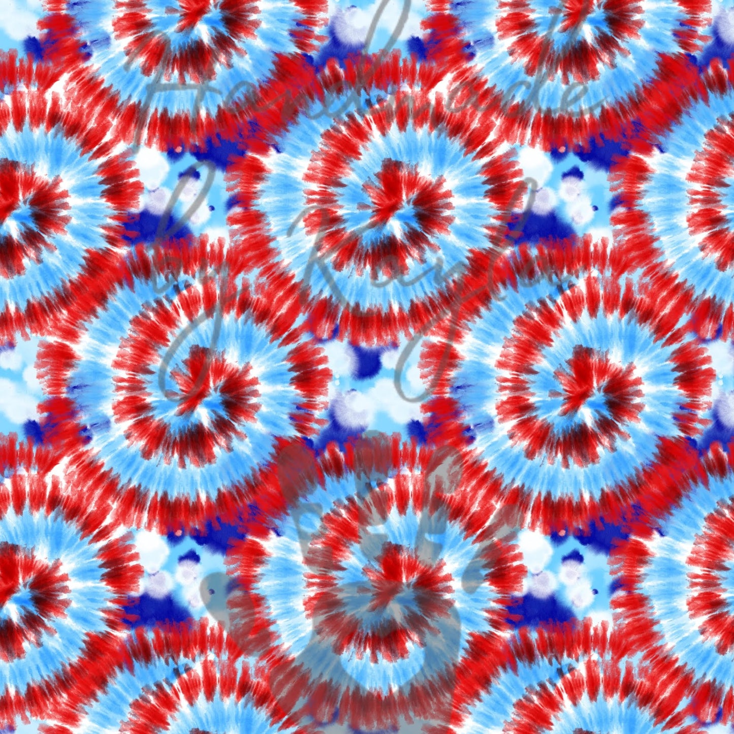 Red, White, and Blue Swirl Headband