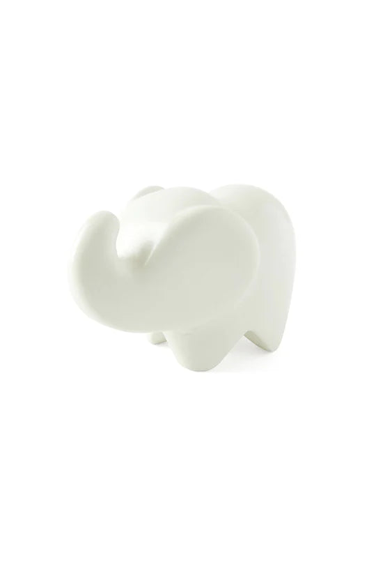 White Soapstone Abstract Elephant