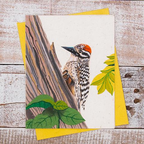 Greeting Card - Pooh Paper Birds Embossed