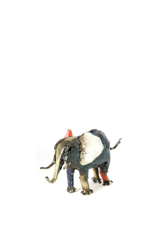 Colorful Recycled Oil Drum Elephant