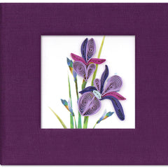 Quilled Iris Sticky Note Pad Cover