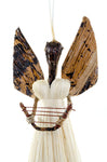 Sisal Angel Holiday Ornament