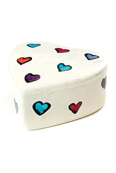 Kisii Kenyan Soapstone Love is Love Heart Box