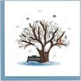 Quilled Winter Tree Greeting Card