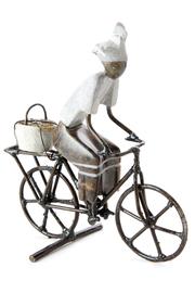Zimbabwean Stone & Metal Bicyclist