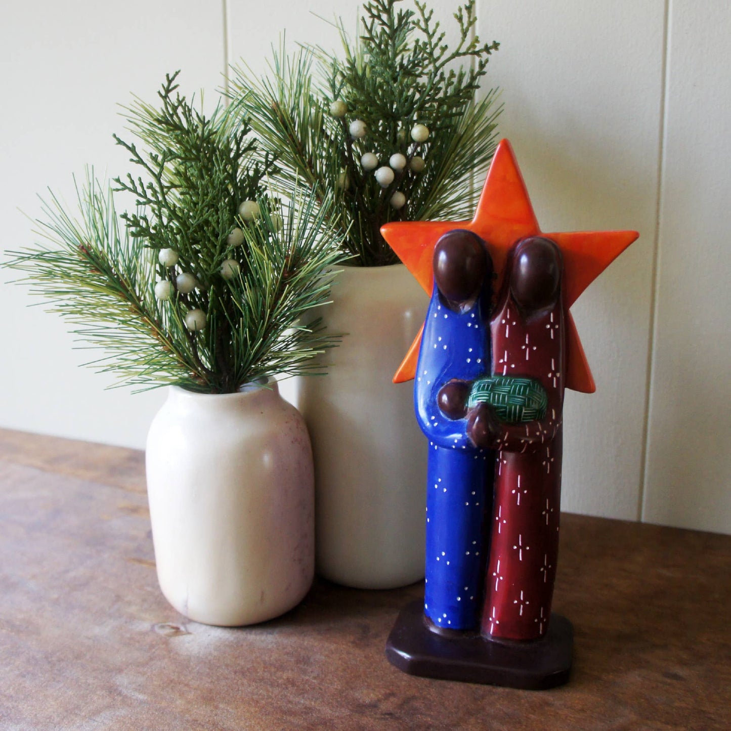 Nativity Colorful Stone Star